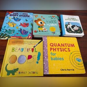 Lot of 5 Baby & Toddler Board Books